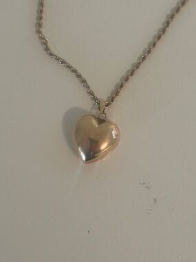Heart Locket Necklace in Gold-Tone